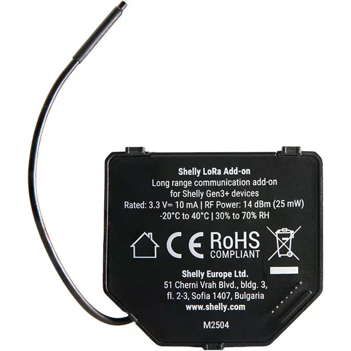 Módulo de Comunicação LoRa SHELLY LoRa Add-on (Preto) — miniatura 5