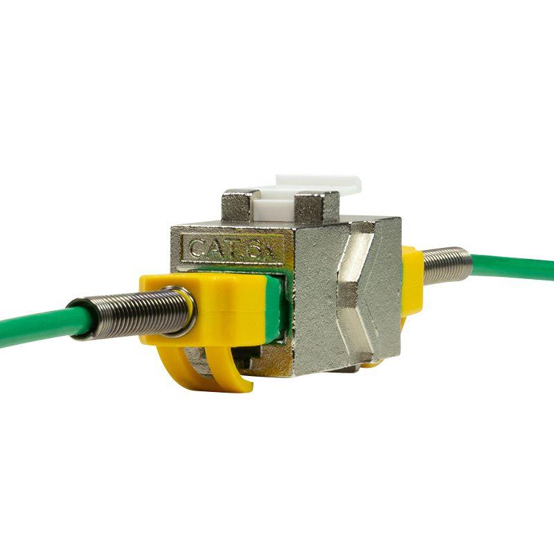 Módulo Keystone LOGILINK NK4017 (RJ-45 - Cat5e, Cat6, Cat6A - Prateado e Branco) — miniatura 3