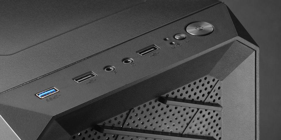 Caixa PC MARS GAMING MC2000 (ATX, micro ATX, Mini-ITX - Midi Tower - Metal, Vidro temperado - Preto), miniatura 4