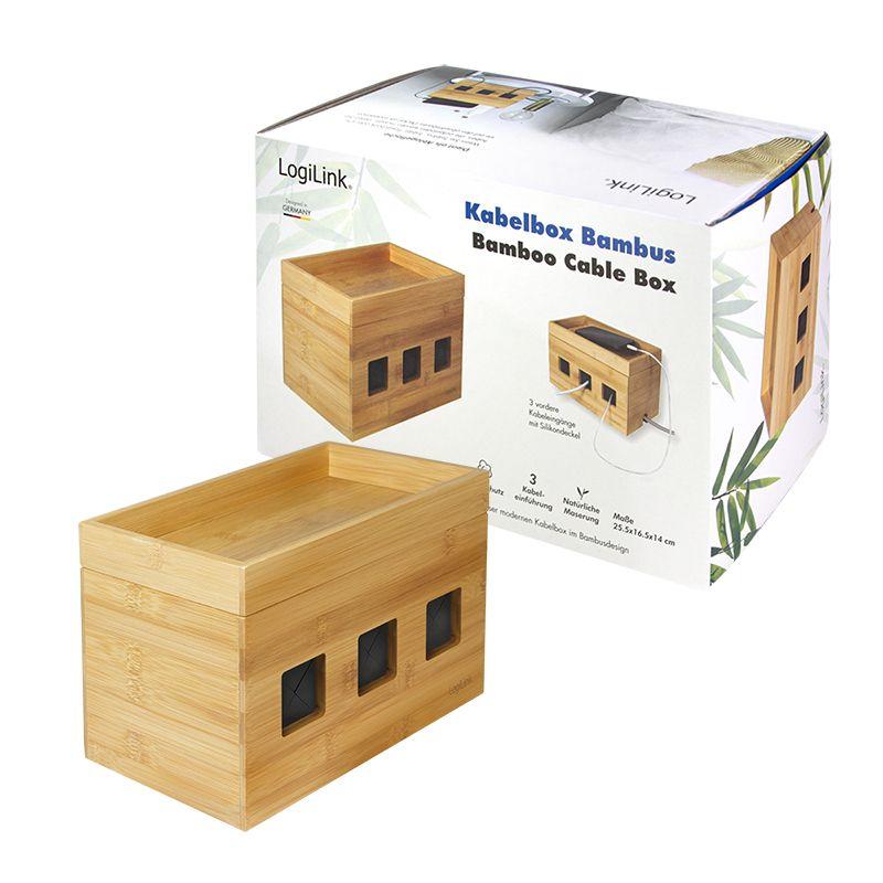 Caixa de Gestão de Cabos para Extensões Elétricas LOGILINK KAB0076 (Madeira - Madeira) — miniatura 10
