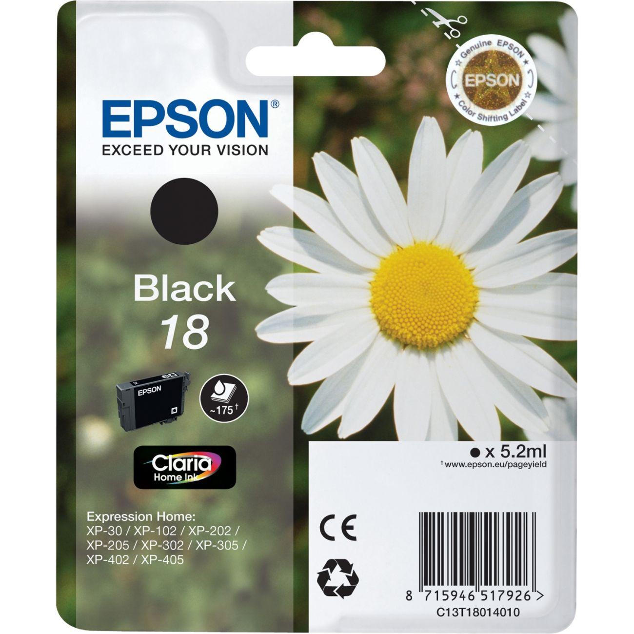 Tinteiro EPSON 18 C13T18014010 (Preto)