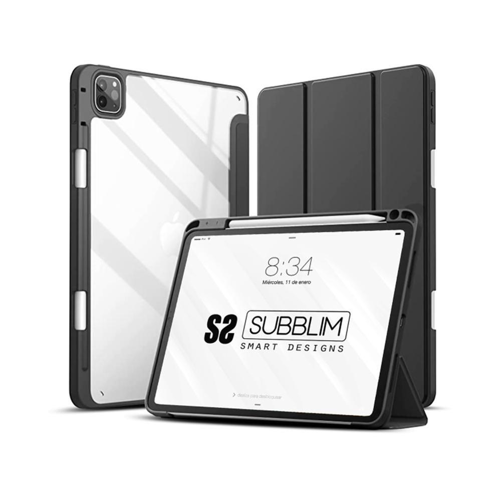 Capa para Tablet SUBBLIM Clear Shock Case (iPad Pro 12,9″ 2020–2022 - Preto/Transparente)