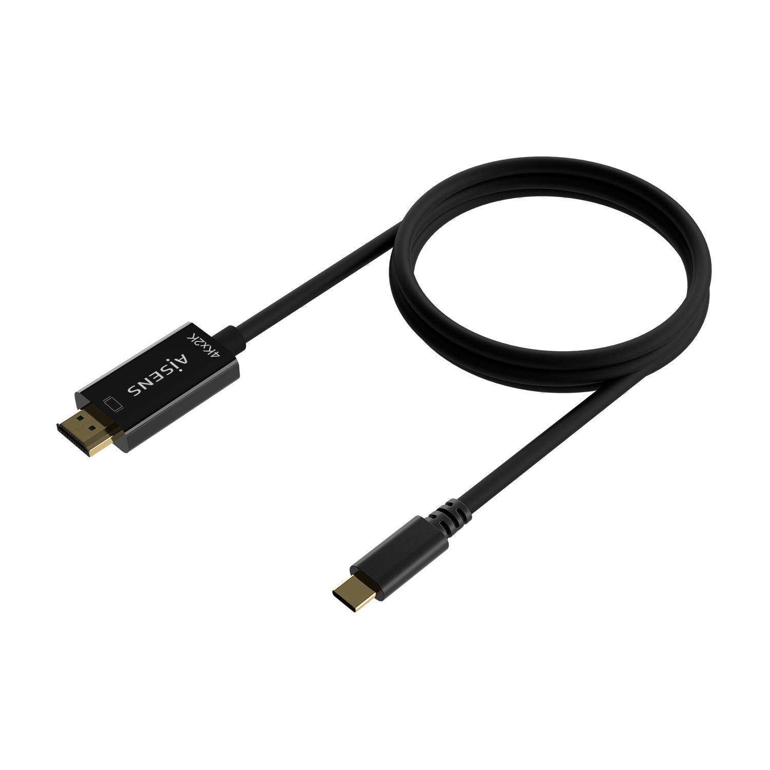 Cabo USB-C HDMI AISENS A109-0623 (0,8 m - USB Type-C - HDMI Type A - Preto) — miniatura 2