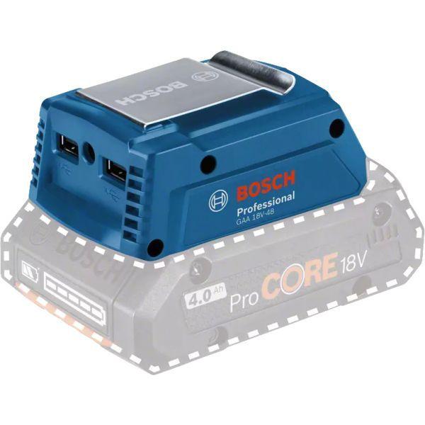 Carregador USB BOSCH GAA 18V-48 Professional (Azul e Vermelho), miniatura 2