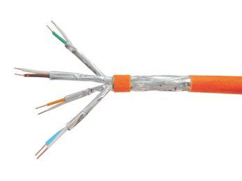 Cabo de Instalação de Rede EQUIP 187321 (Cat7 - S/FTP - 100 m - Laranja)
