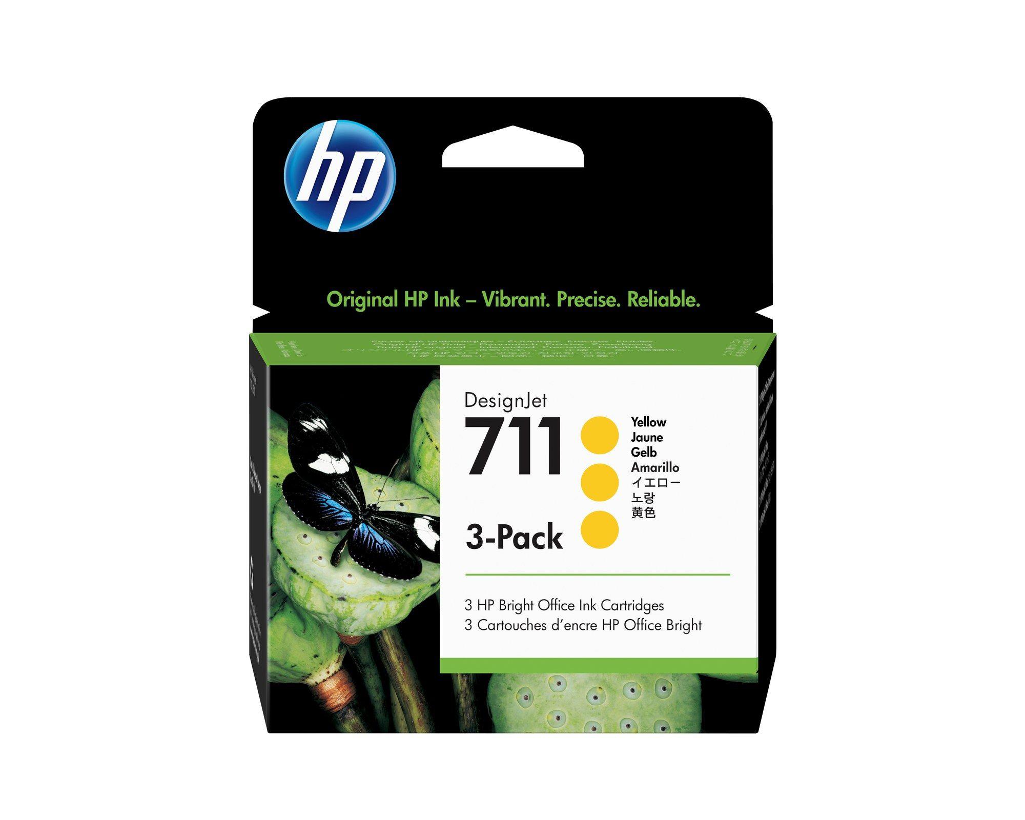 Tinteiro HP 711 CZ136A (Amarelo)