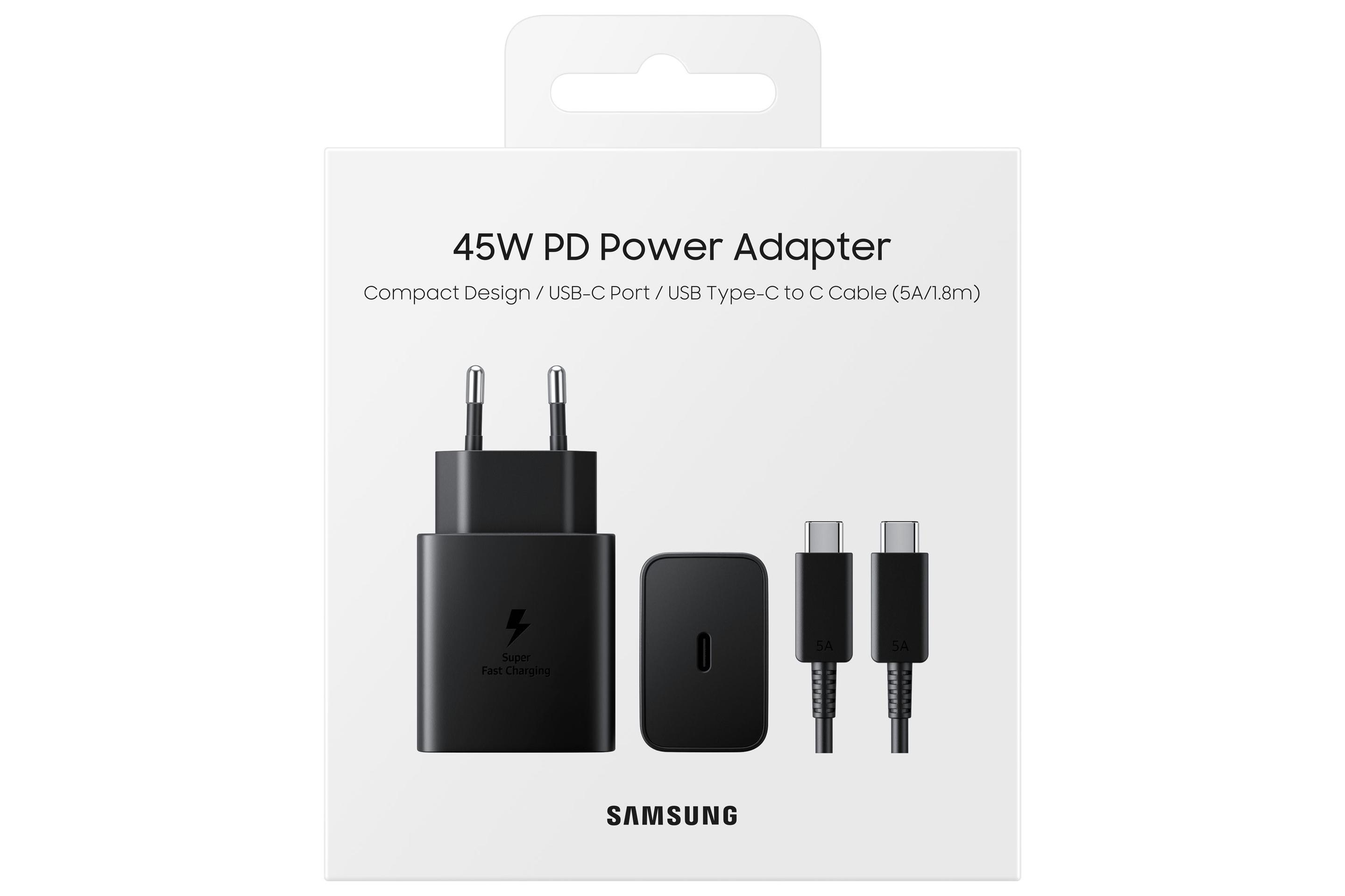 Carregador de Tomada SAMSUNG EP-T4510XBEGEU (45 W - Preto) — miniatura 5