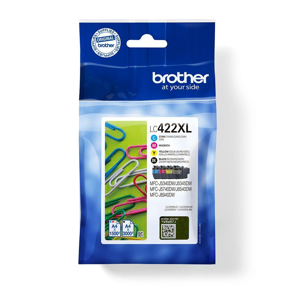 Pack de Tinteiros BROTHER LC422XLVAL (Preto, Ciano, Magenta e Amarelo), miniatura 3