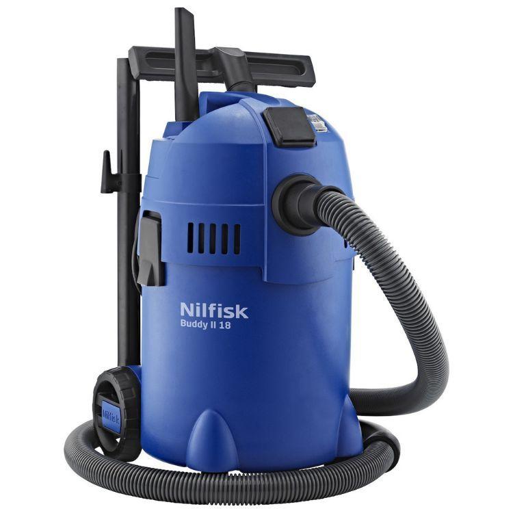 Aspirador de Sólidos e Líquidos NILFISK Buddy II 18T (Altura 53 cm - Preto/Azul), miniatura 3