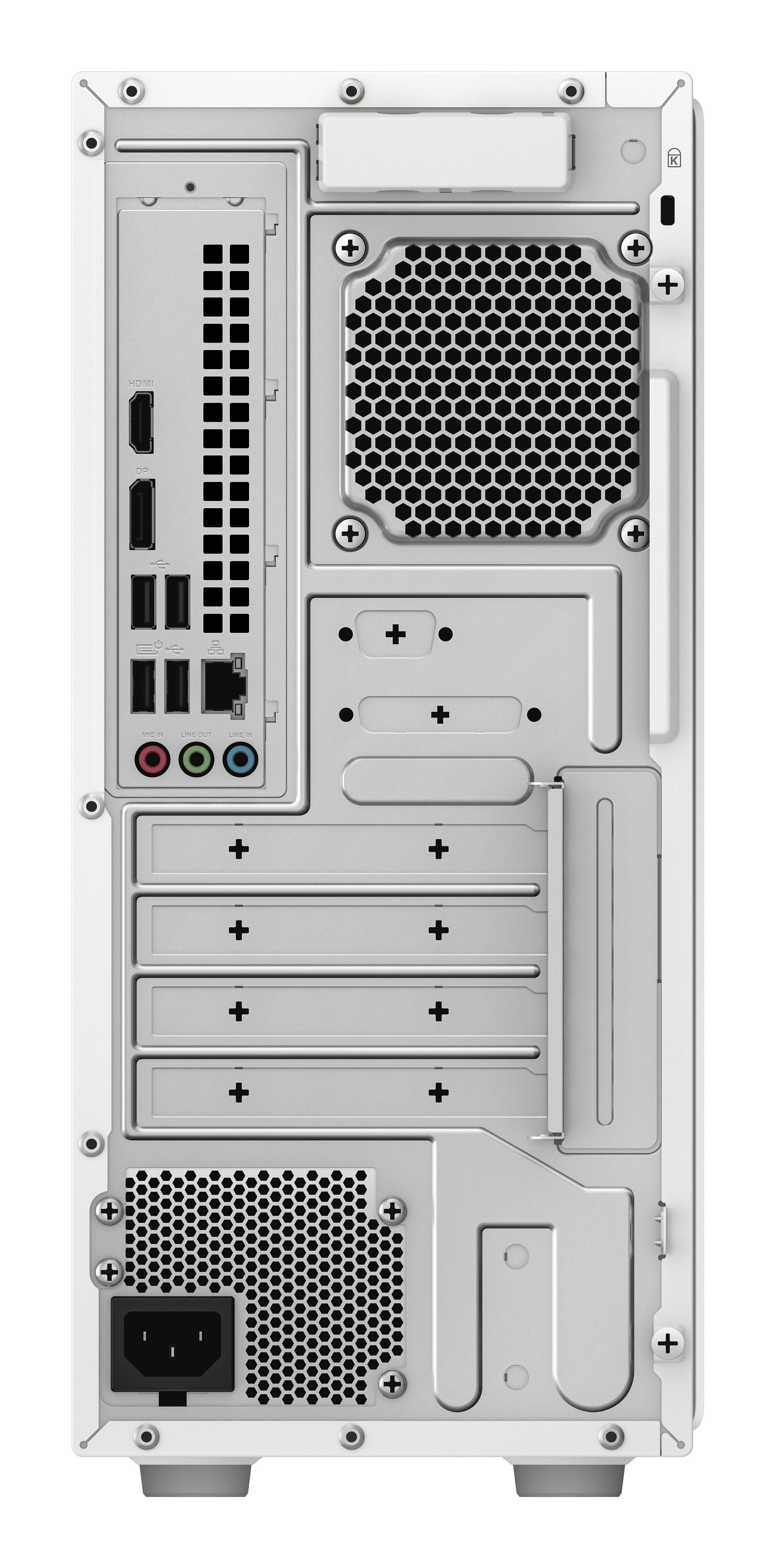 Computador de Secretária ASUS V500 V501MV-03100U0020 (Intel Core 3 - Intel Core 3 100U - 8 GB - Branco) — miniatura 4