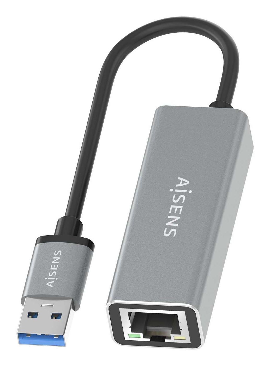 Conversor USB 3.0 para Ethernet Gigabit AISENS A106-0897 (USB - 1000 Mbit/s - Cinzento) — miniatura 3