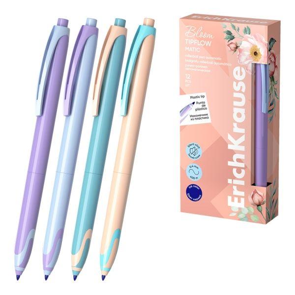 Caneta Roller Retrátil ERICHKRAUSE Bloom TipFlow Matic Pastel (Cores pastel)