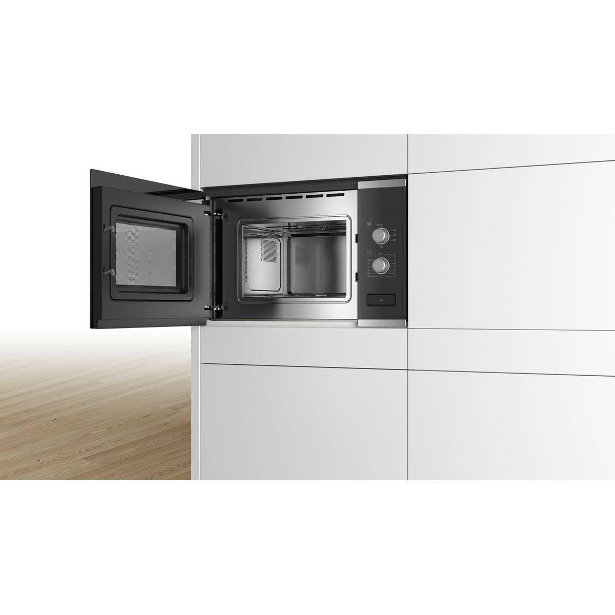 Micro-ondas Encastre BOSCH BFL520MS0 (Altura 38,2 cm - Preto e Inox) — miniatura 3