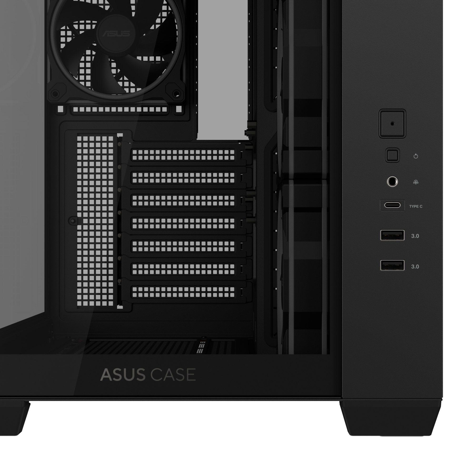 Caixa de PC ASUS A32PLUSTGARGBBLACK (ATX, Micro ATX, Mini-ITX - Midi Tower - Metal - Preto) — miniatura 12