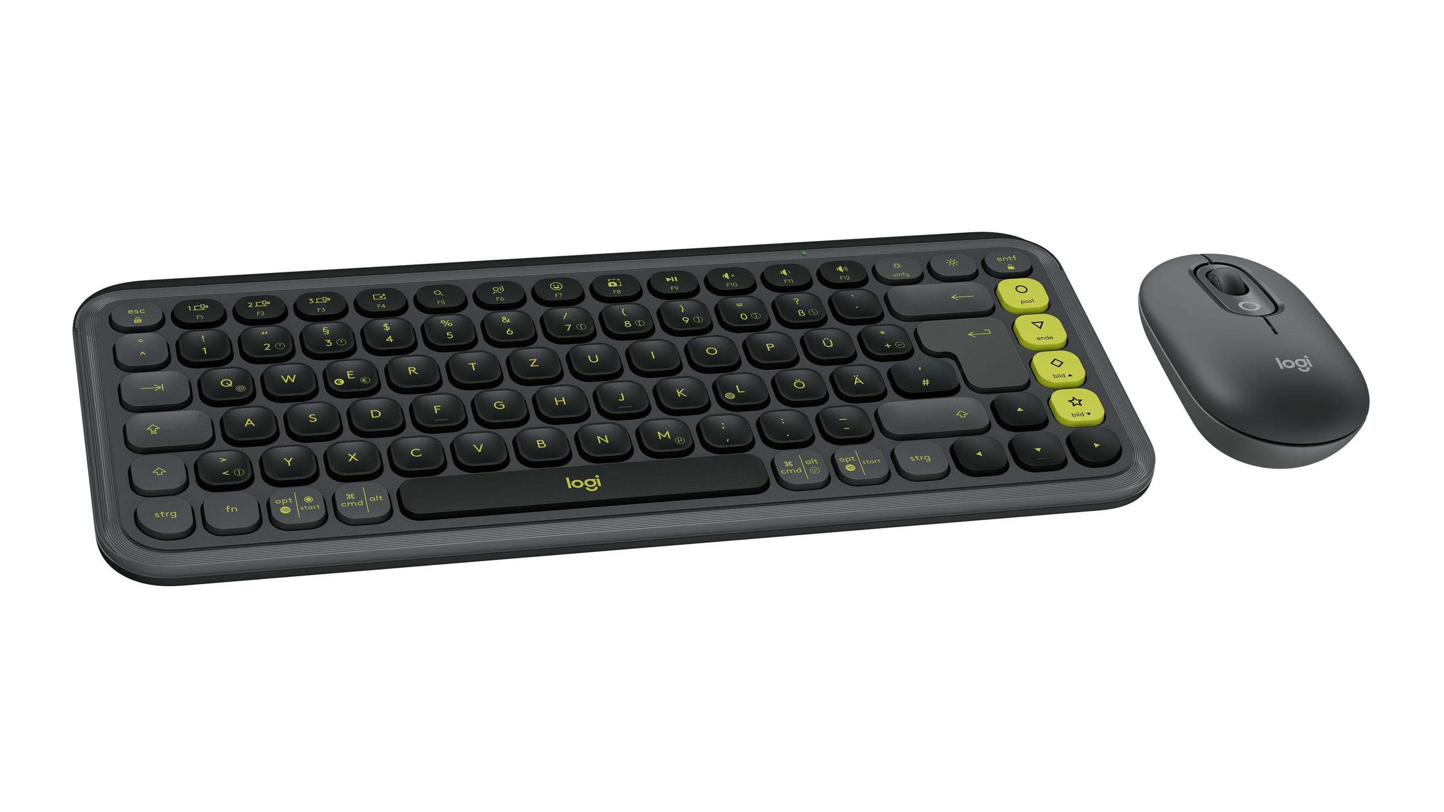 Teclado e Rato LOGITECH POP Icon Combo (Alemão - Teclas de tesoura - Mini - Grafite), miniatura 3