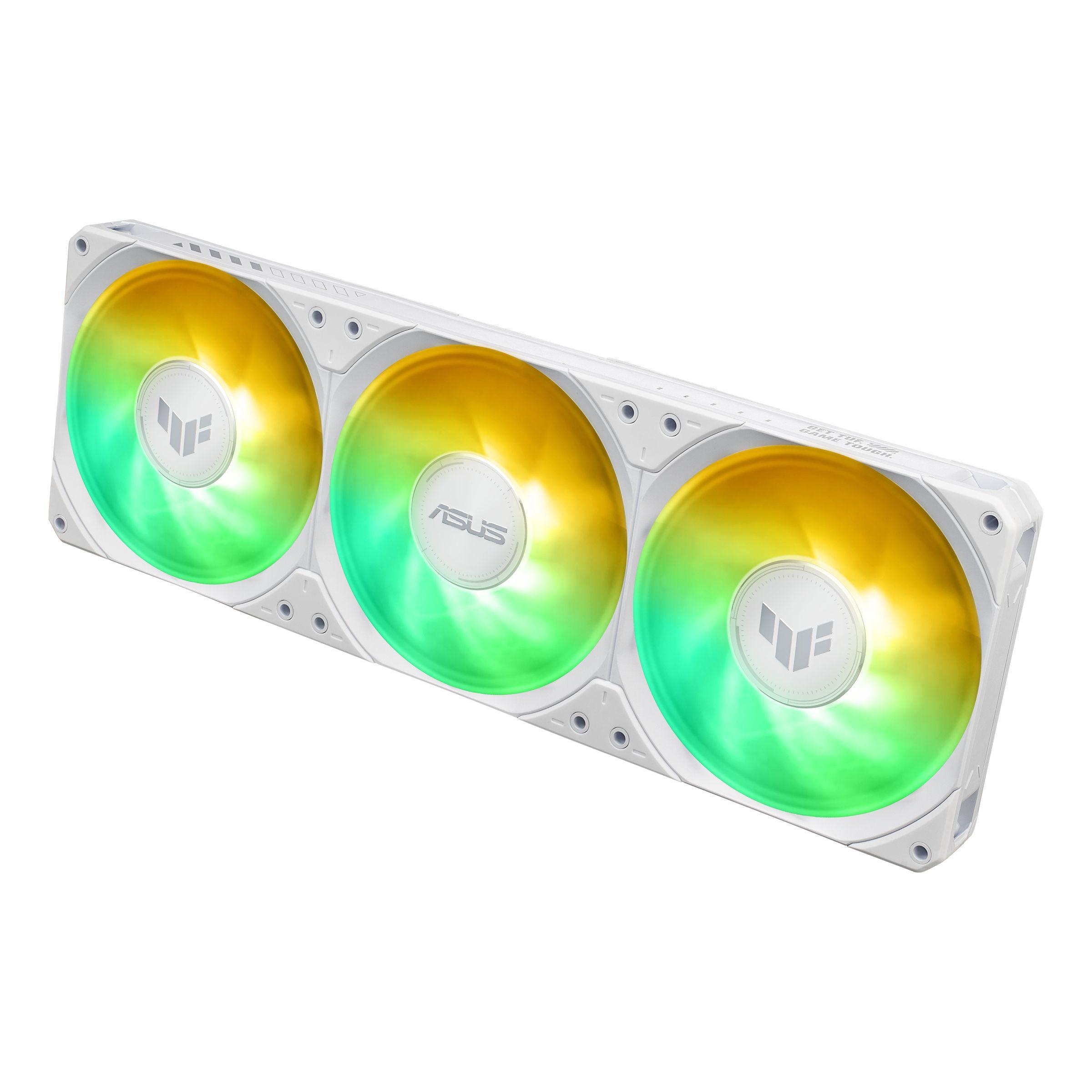 Sistema de Refrigeração Líquida Tudo-em-Um ASUS TUF Gaming LC III 360 ARGB LCD White Edition (120 mm - 3 ventoinhas - 2600 RPM - Branco) — miniatura 13