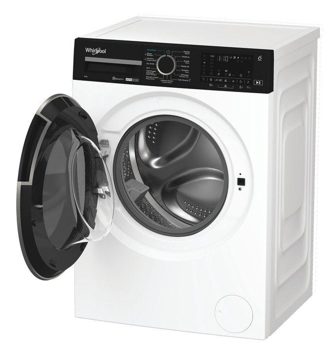 Máquina de Lavar Roupa Independente WHIRLPOOL WPM87WADSSPT (1400 RPM - B - 47 l - Preto/Branco), miniatura 4