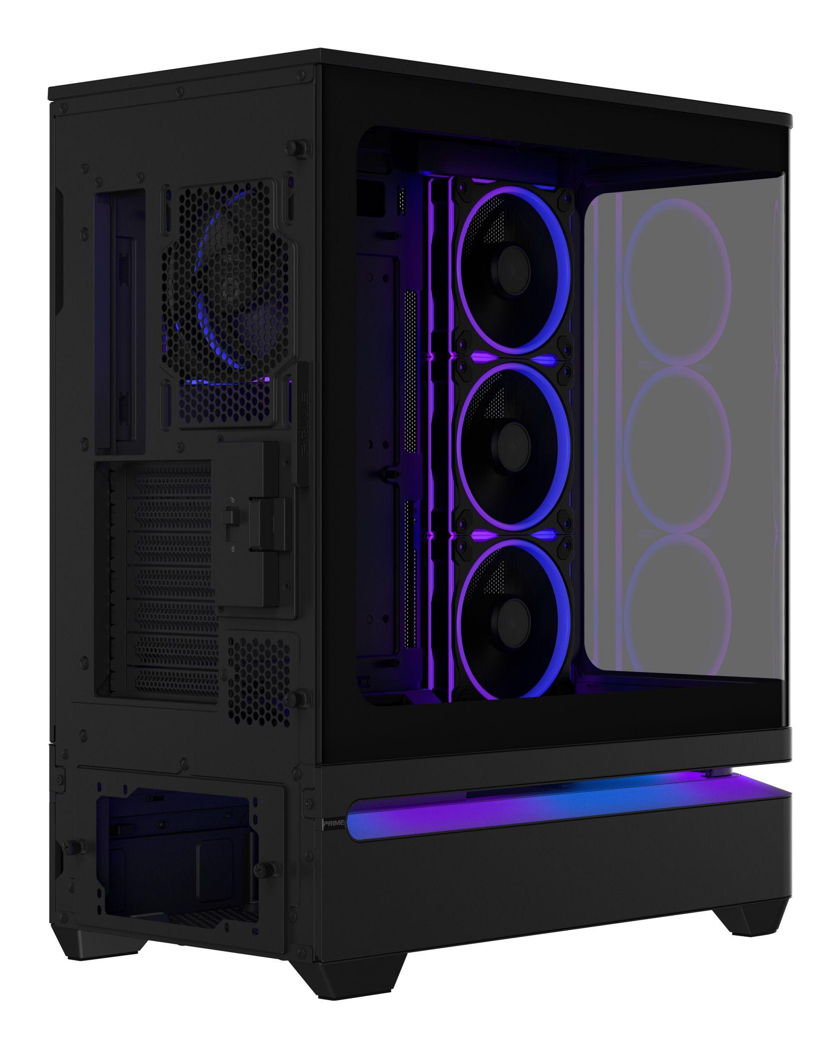 Caixa PC ASUS PRIME AP304 TG ARGB (Mini-ITX, ATX, micro ATX - 17,5 cm - 42 cm - Preto) — miniatura 10