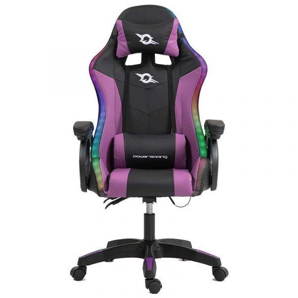 Cadeira Gaming POWERGAMING 813 RGB (Preto/Lilás), miniatura 2