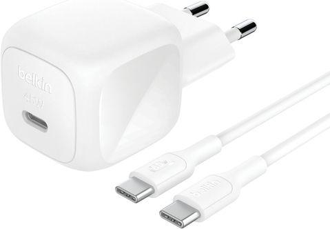 Carregador de Parede USB-C BELKIN WCA013KQ1MWH-B6 (45 W - Branco)