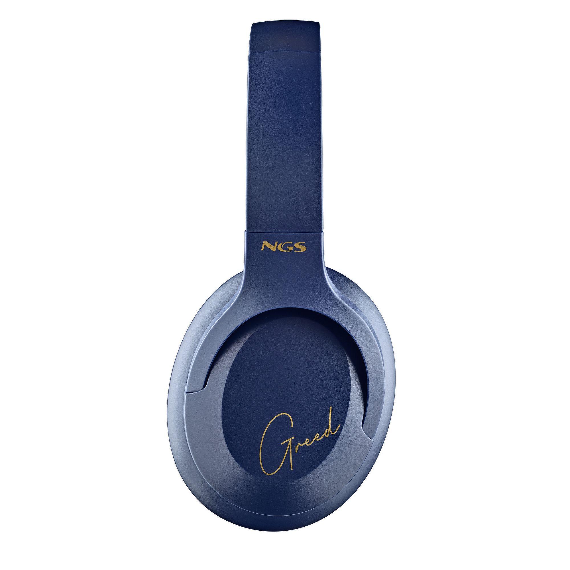 Auscultadores NGS Artica Greed (Binaural - Com fios e sem fios - Circum-aural - Azul), miniatura 2