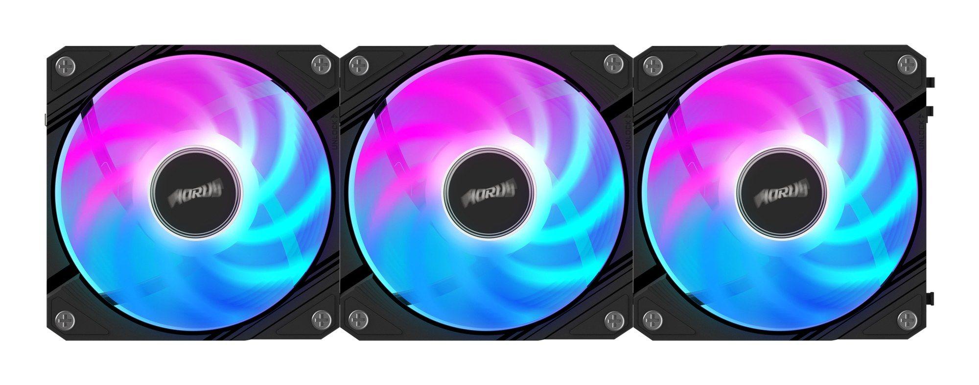 Ventoinha GIGABYTE AORUS EZ CHAIN FAN 120 (Não suportado - Preto), miniatura 2