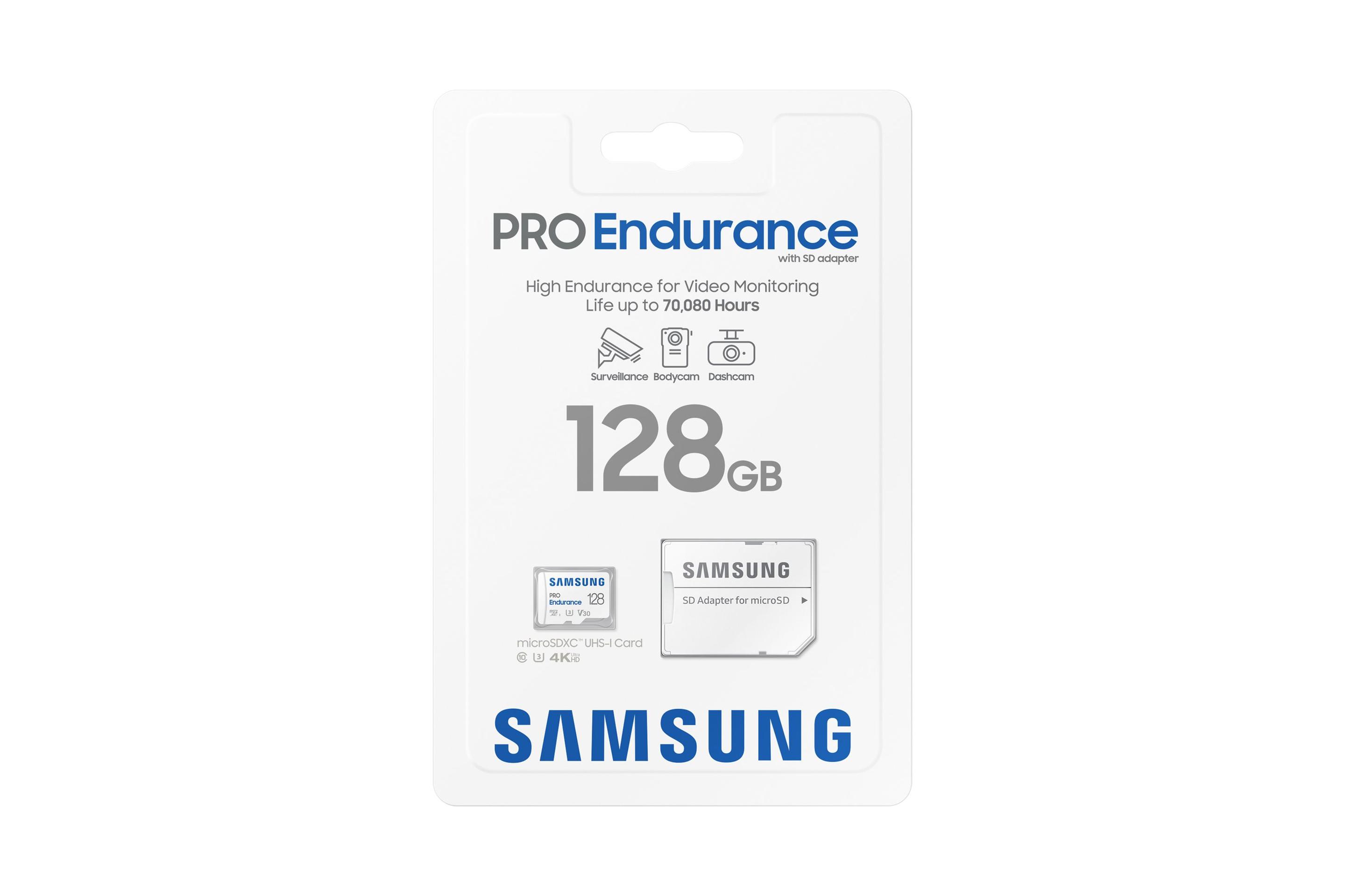 Cartão de Memória SAMSUNG PRO Endurance (128GB - Classe 10 - 100 MB/s - Branco), miniatura 5