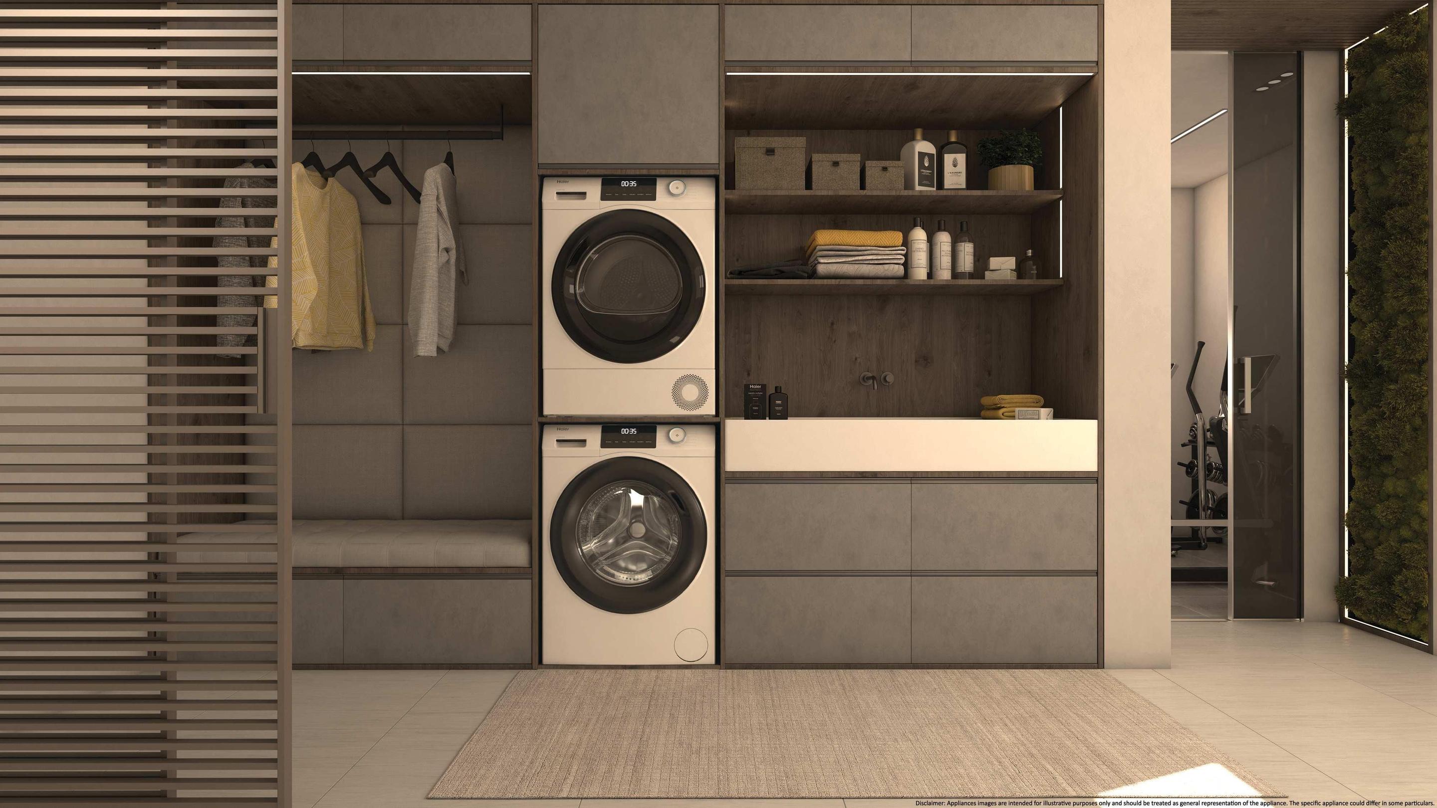Máquina de Secar Roupa Independente HAIER HD80-E929E-S (8 kg - Bomba de calor - Direita - Branco) — miniatura 7