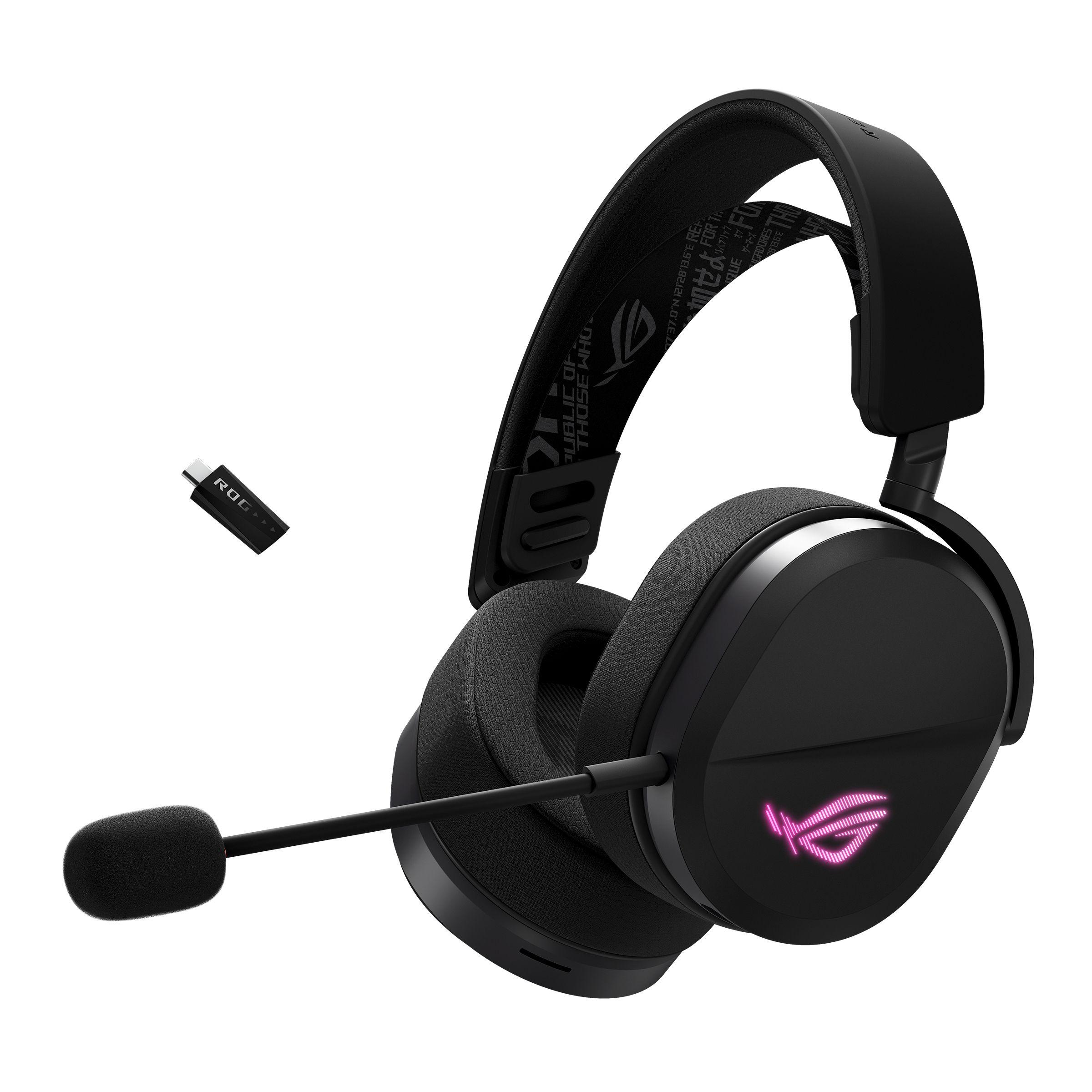 Headset Gaming ASUS ROG Pelta (Binaural - Com fios e sem fios - Circum-aural - Preto)