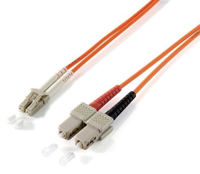 Cabo de Fibra Ótica EQUIP 254323 (LC/SC - 3 m - OM1 - Laranja)