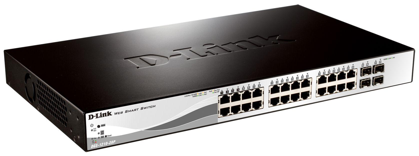 Switch Gerido D-LINK DGS-1210-28P (Gigabit Ethernet - 56 Gbit/s - L2) — miniatura 2