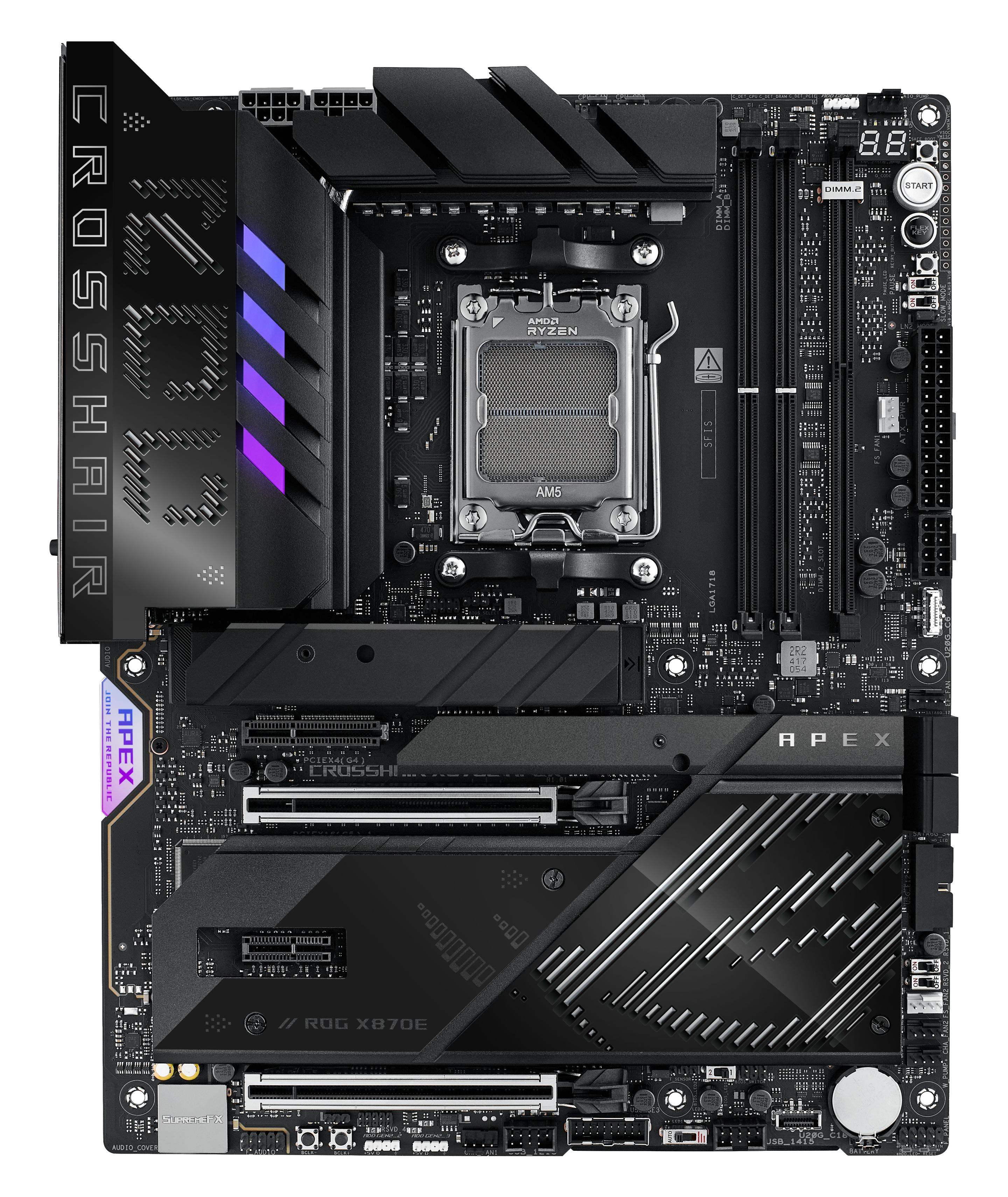 Motherboard ASUS ROG Crosshair X870E Apex (AM5 - ATX - Duplo canal - Preto), miniatura 2