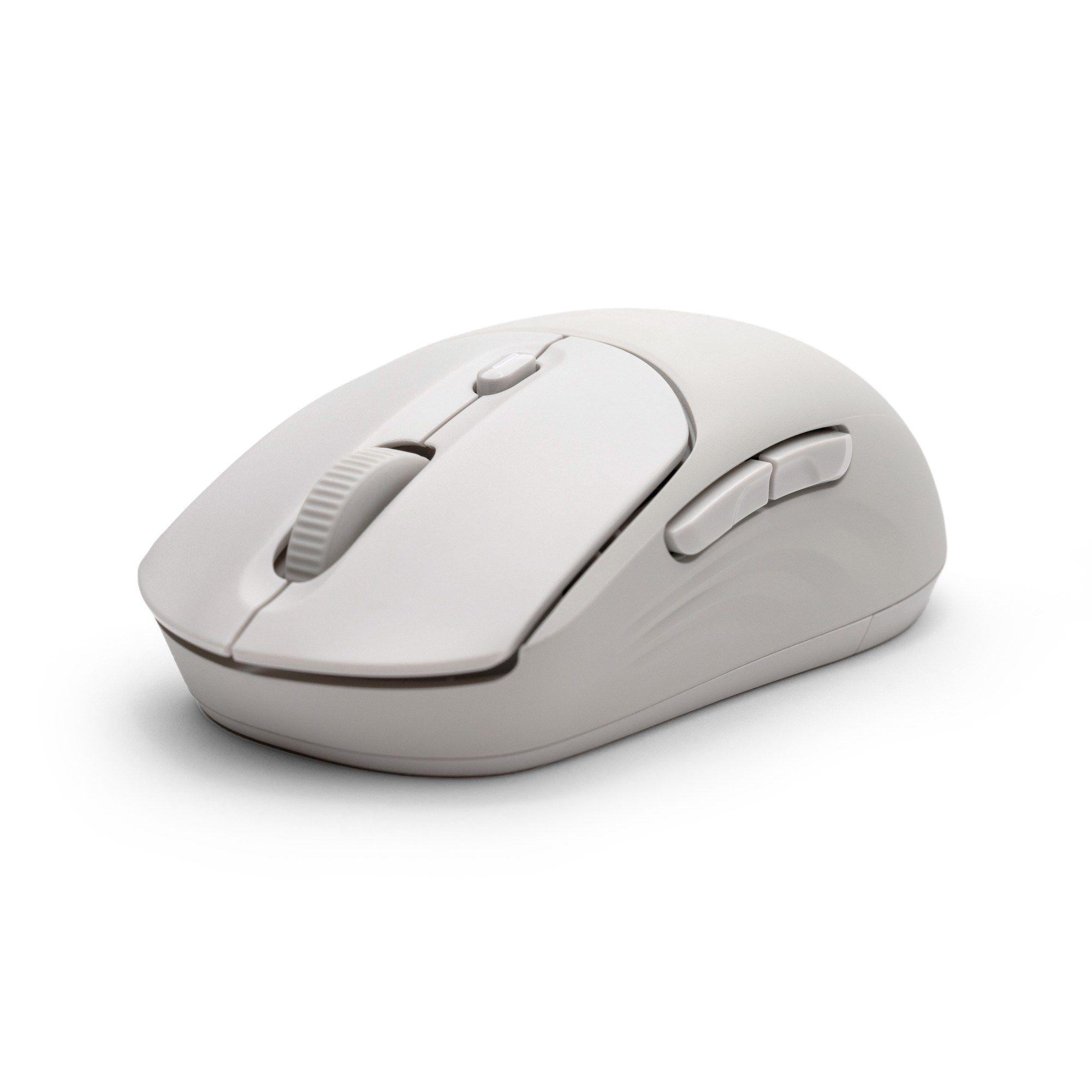 Rato HP 400 Dual (Ambidestro - 6000 DPI - RF Wireless + Bluetooth - Bege) — miniatura 5