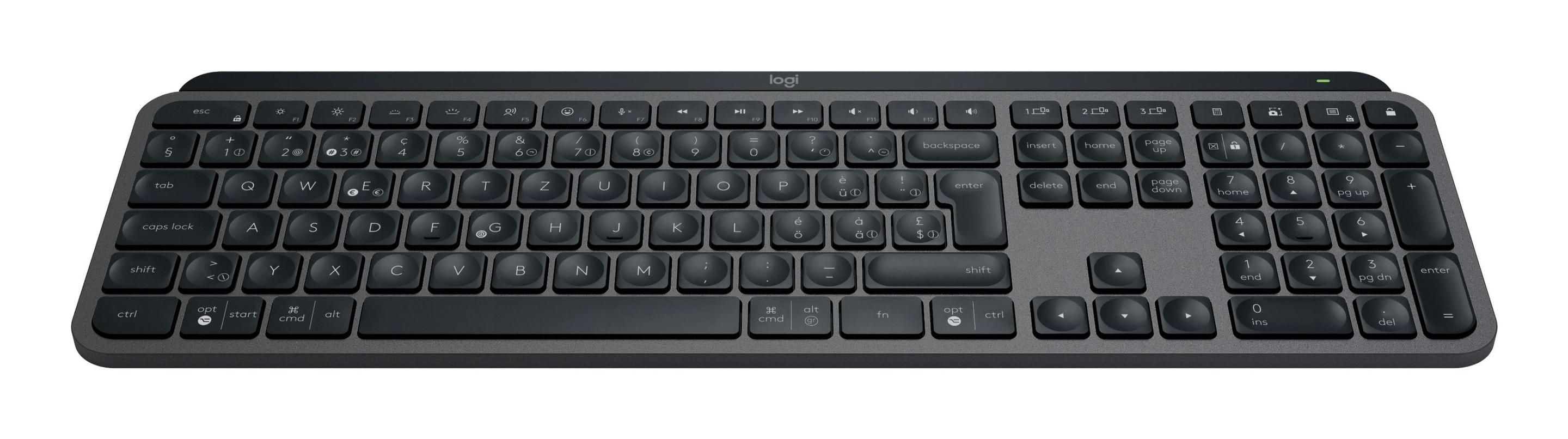 Teclado LOGITECH MX Keys S (Suíço - Teclas tesoura - Tamanho completo - Grafite) — miniatura 7