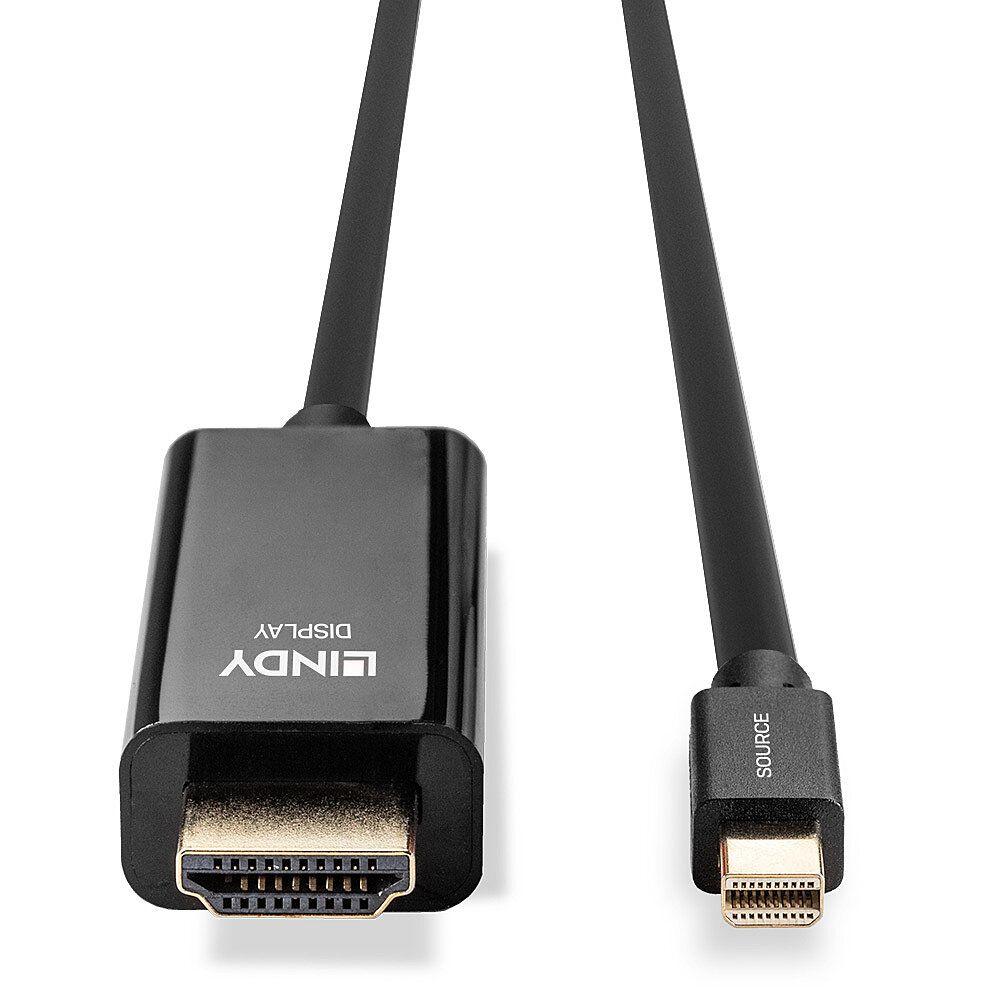 Cabo Mini DisplayPort para HDMI LINDY 36928 (3 m - Macho - Preto) — miniatura 4