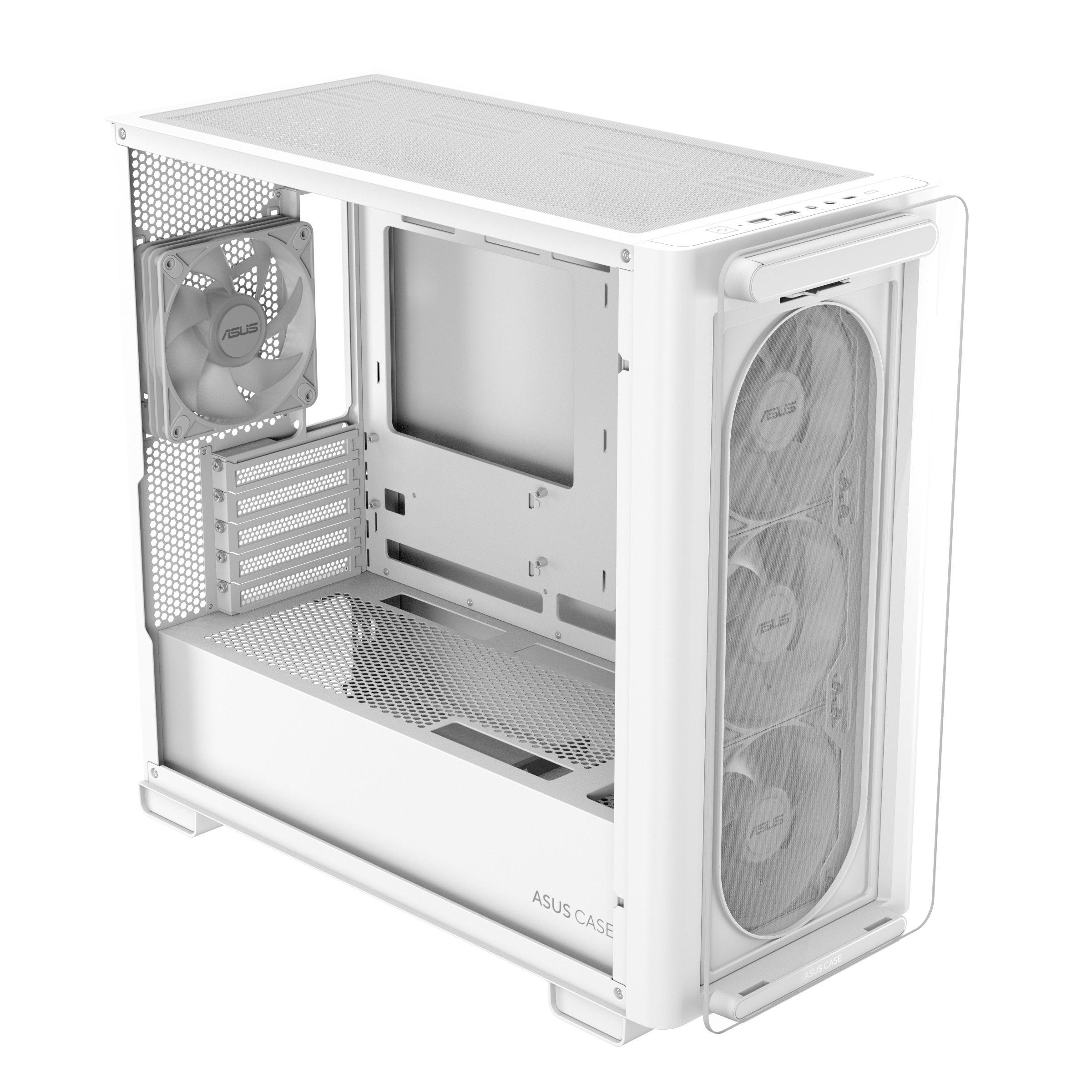 Caixa PC ASUS A23 PLUS (micro ATX, Mini-ITX - Micro Tower - micro-ATX, Mini-ITX - Branco) — miniatura 5