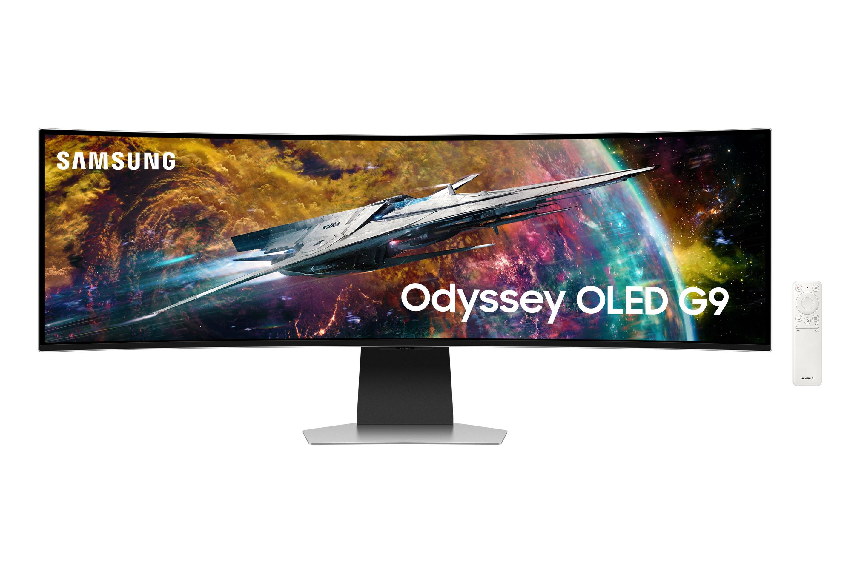 Monitor SAMSUNG Odyssey G9 G95SC LS49CG950SUXEN (49" - OLED - 240 Hz - Prateado) — miniatura 2