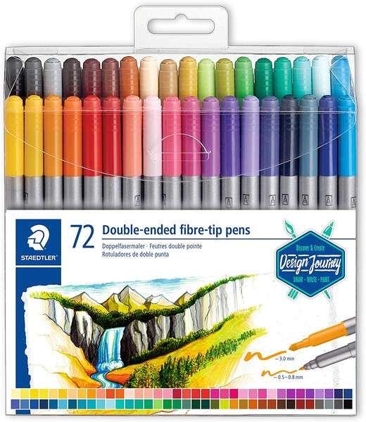 Marcadores de Fibra de Dupla Ponta STAEDTLER 3200 TB72 (Cores sortidas)