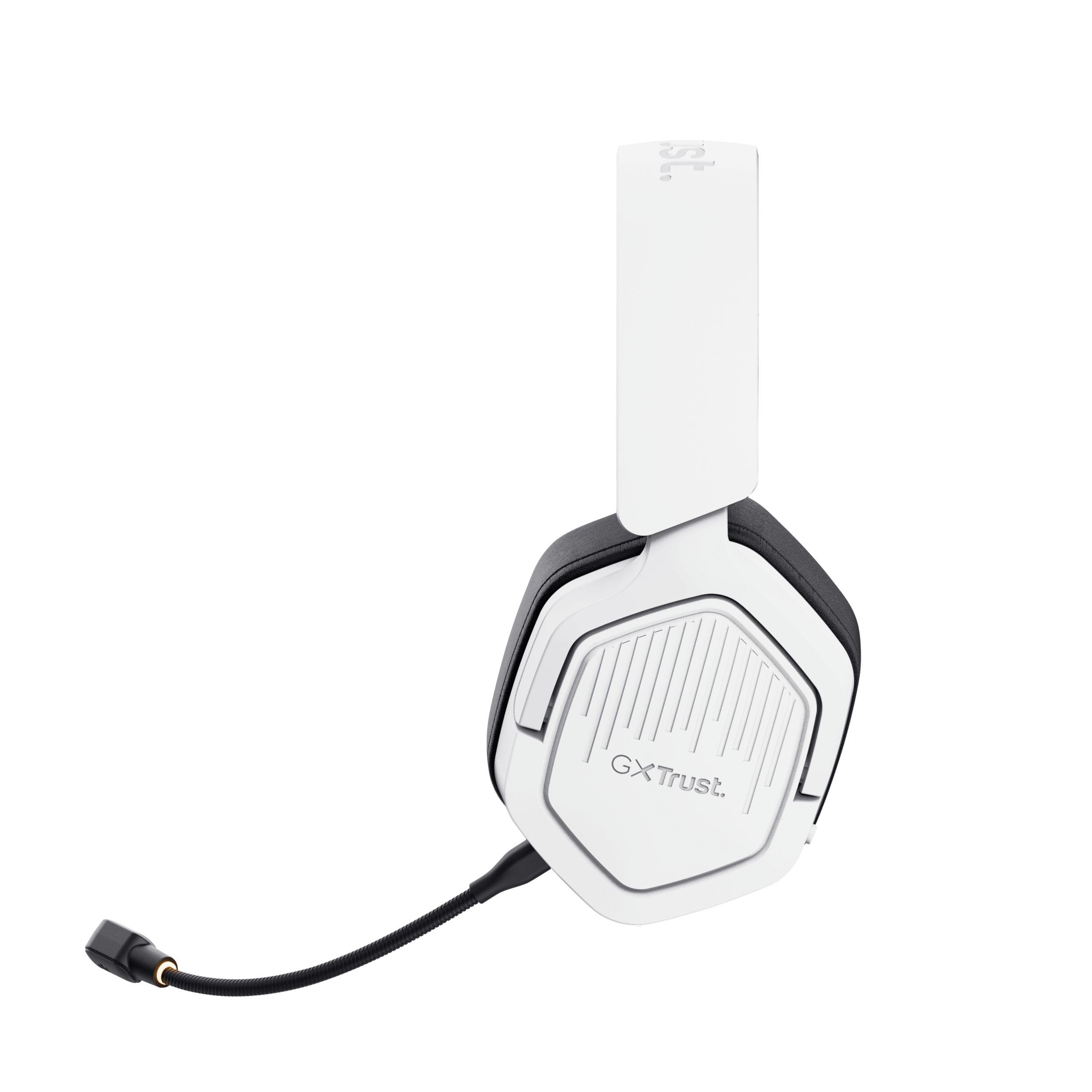 Headset Gaming TRUST GXT493W Carus (Binaural - Com fios e sem fios - Circum-aural - Branco), miniatura 6