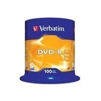 Disco DVD-R VERBATIM 16x 4,7GB (Prateado)