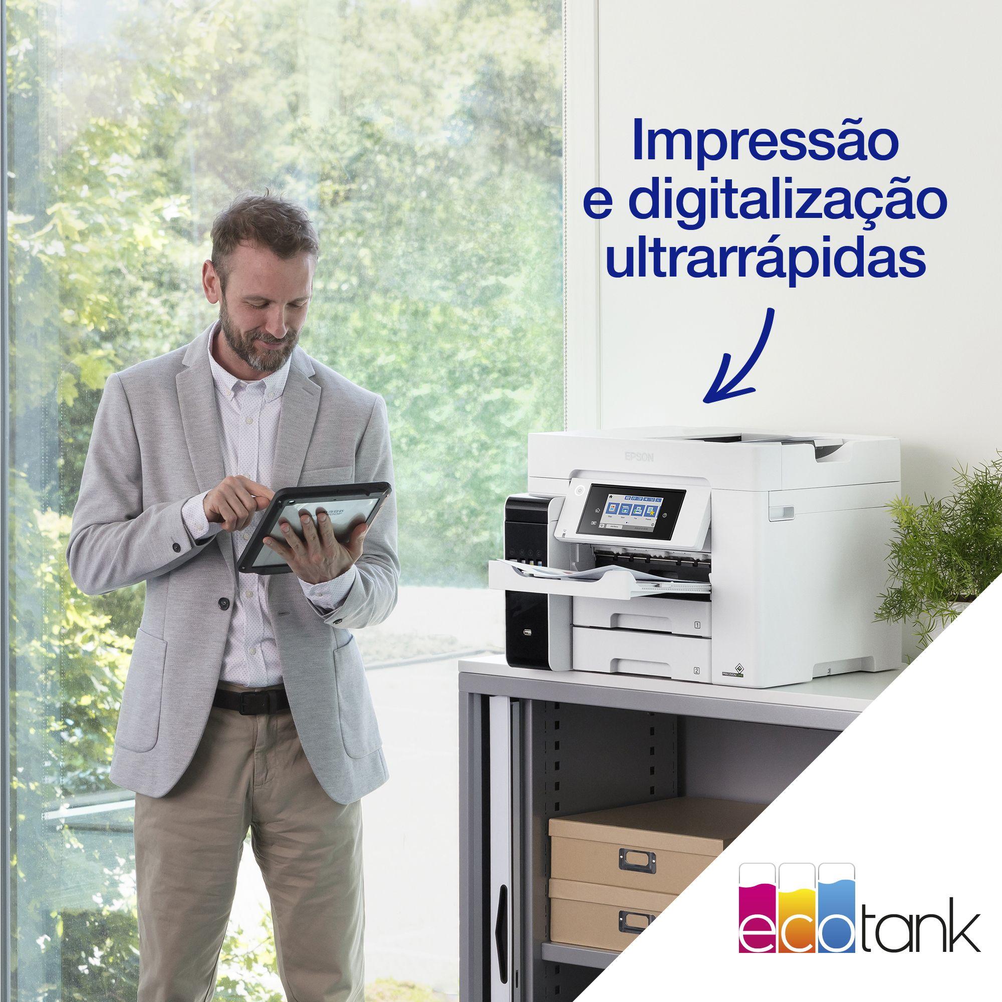 Impressora Multifunções EPSON EcoTank Pro ET-5885 (A4 - Impressão a cores - 250 folhas - Preto e Branco) — miniatura 7