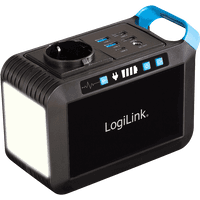 Estação de Energia Portátil LOGILINK PPS0080 (Preto)