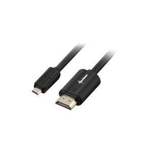 Cabo HDMI para Micro HDMI SHARKOON (1,5 m - HDMI Tipo D - HDMI Tipo A - Preto)