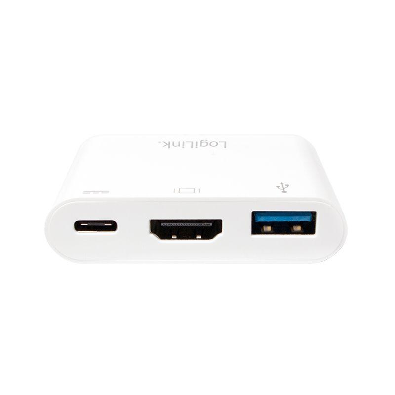 Adaptador Multiporta USB-C LOGILINK UA0258 (0,14 m - Branco) — miniatura 2