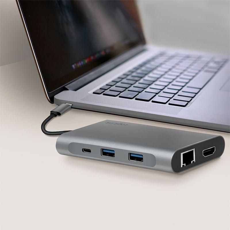 Estação de Acoplamento LOGILINK UA0382 (0,12 m - Thunderbolt 3 - Prateado), miniatura 7