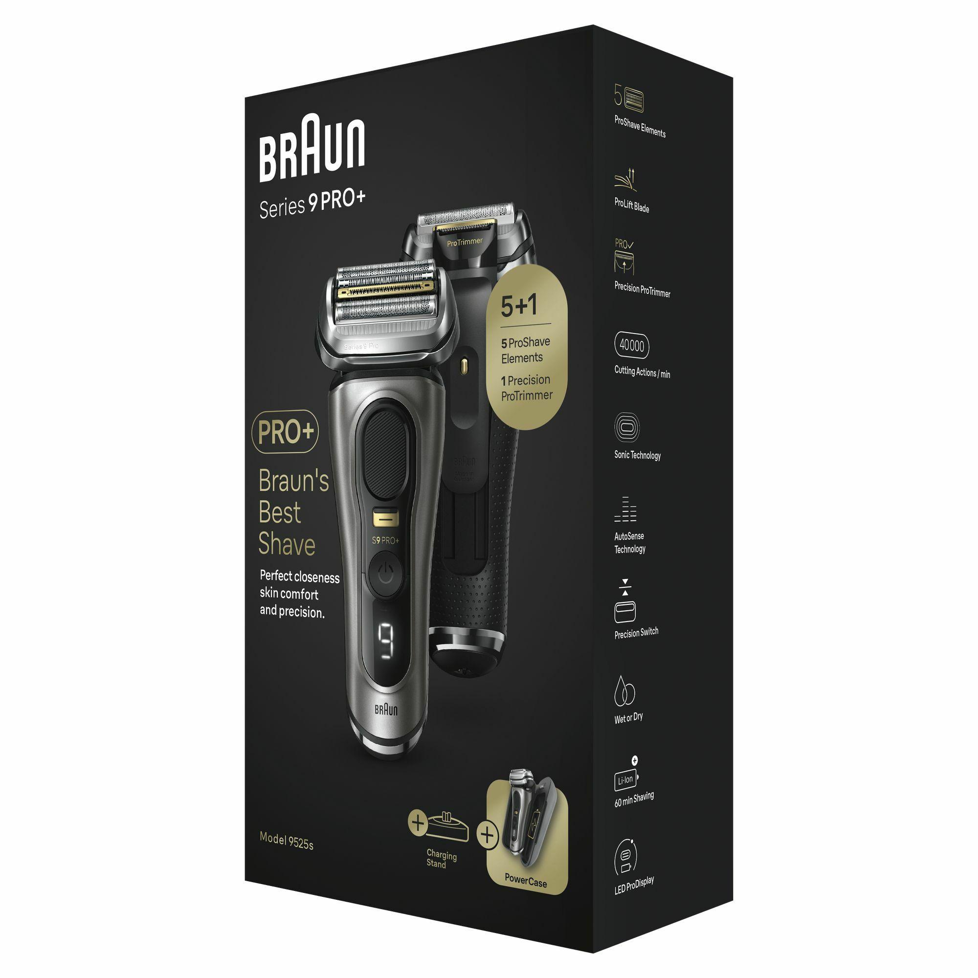 Máquina de Barbear BRAUN Series 9 Pro+ 9525s (Cinzento metálico), miniatura 2