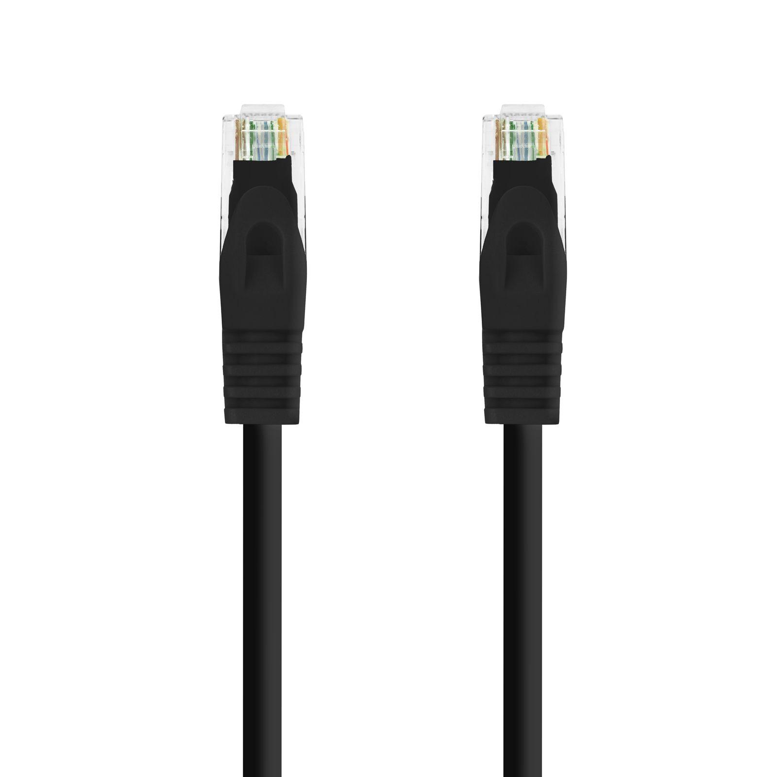 Cabo de Rede RJ45 NANOCABLE 10.20.1803-BK (3 m - Cat6A - RJ-45 Macho - Preto) — miniatura 2