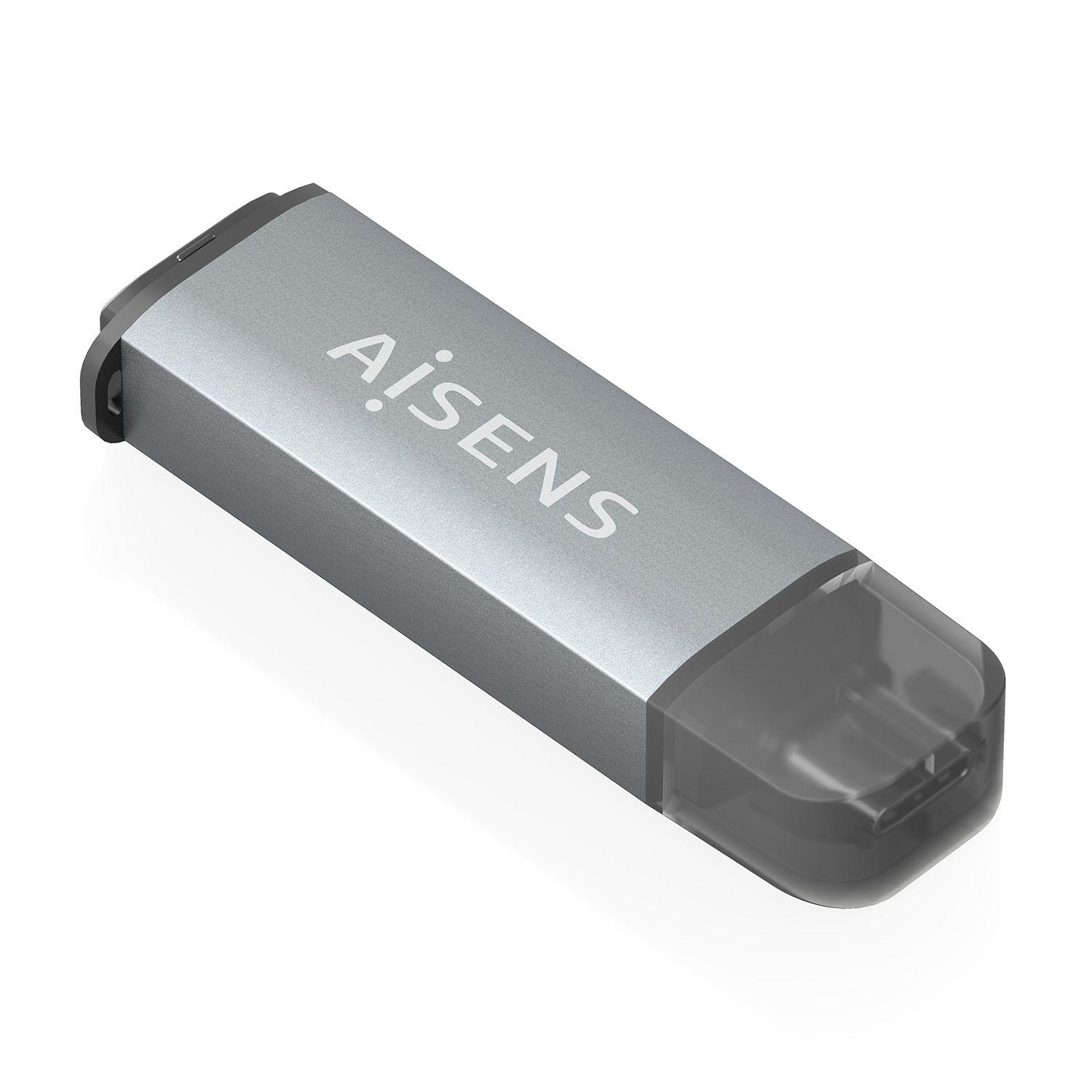 Leitor de Cartões AISENS ASCR-2C10-GR (Cinzento), miniatura 2