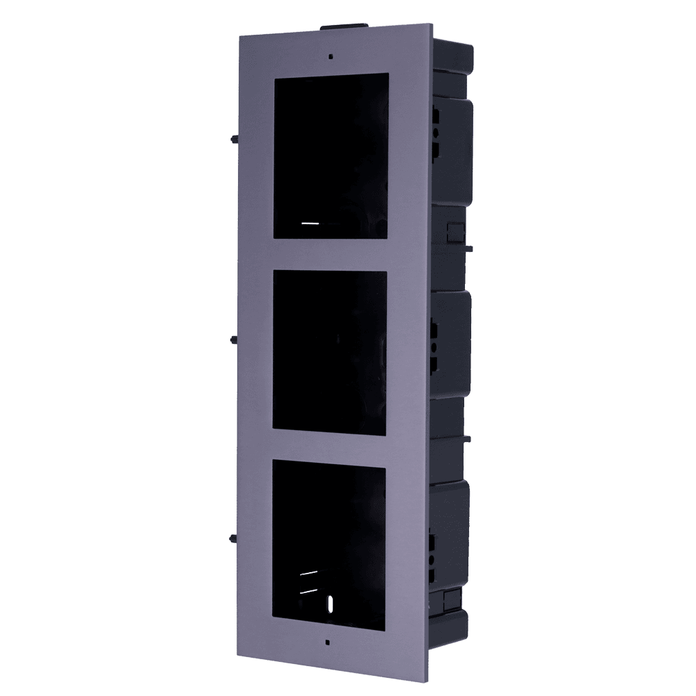Caixa de Encastrar HIKVISION DS-KD-ACF3 (3 Módulos - Alumínio)