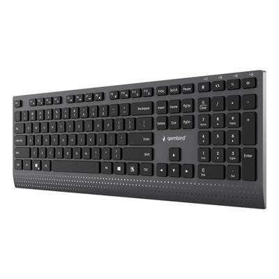 Teclado GEMBIRD KB-MCH-06 (US - Fino - Com fios - Preto), miniatura 4
